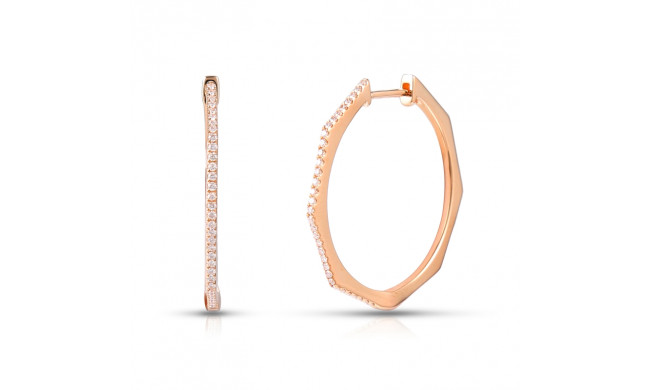 Uneek Hoop Diamond Earrings - LVEAD267R