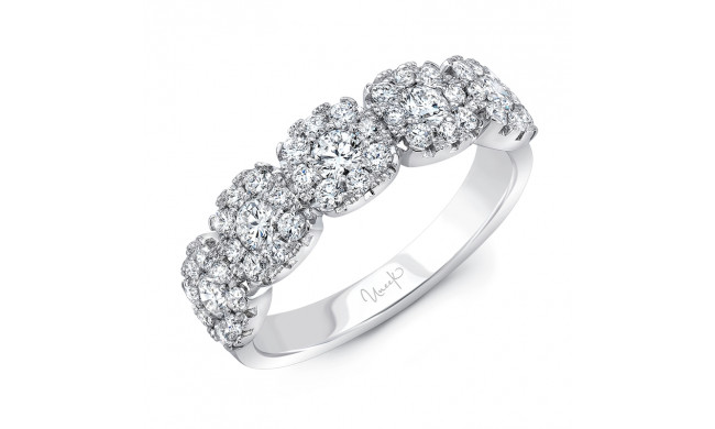 Uneek Diamond Anniversary Band with Cushion-Shaped Halos - LVBRI880W