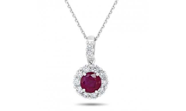 Uneek Round Ruby Pendant - LVNMT1953R