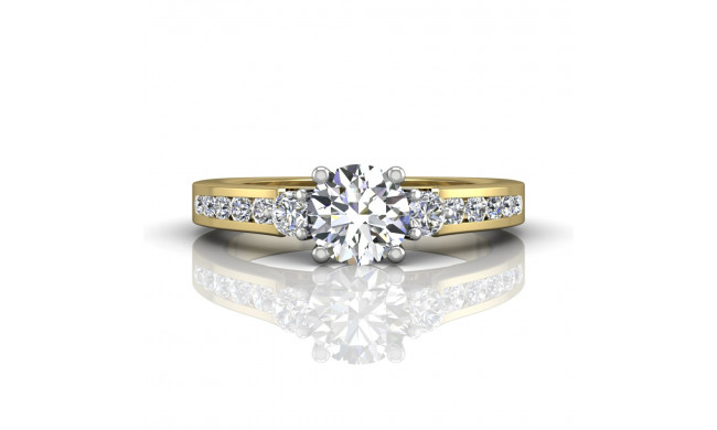 Martin Flyer Two Tone 18k Gold FlyerFit Engagement Ring