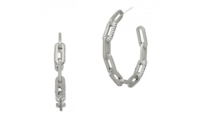 Freida Rothman Coastal Chain Link Hoop Earring - BCPZE11-14K