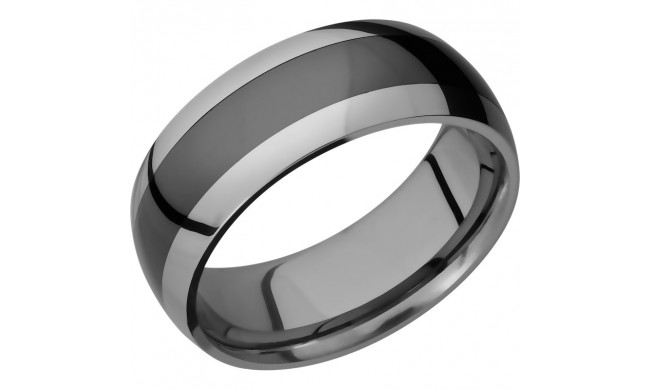 Lashbrook Black Tungsten Men's Wedding Band - TCR8349+POLISH