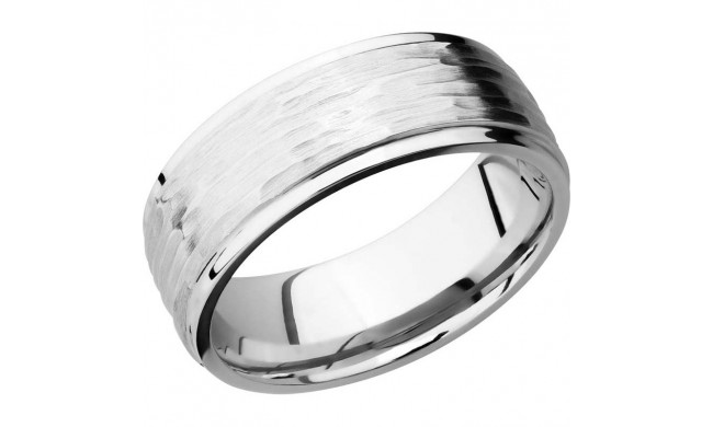 Lashbrook Cobalt Chrome 8mm Men's Wedding Band - CC8FGE+TBH_POLISH