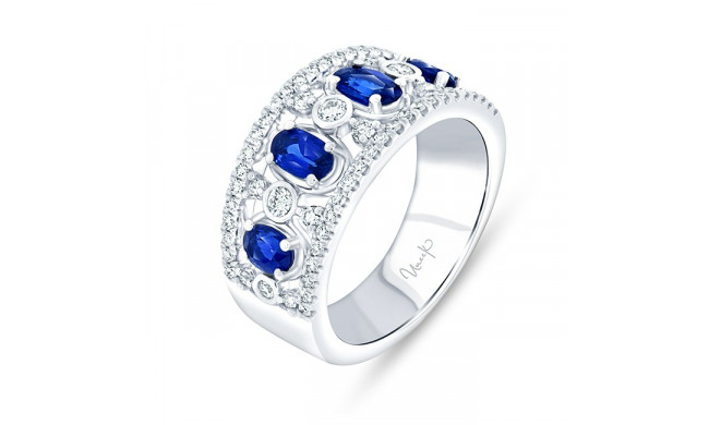 Uneek Bouquet Multi-Row Blue Sapphire Diamond Fashion Ring - RB4018BS