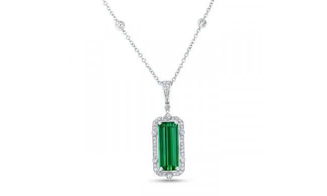 Uneek Precious Emerald Green Tourmaline Pendant - pn234-GT