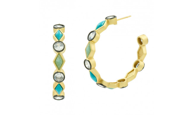 Freida Rothman Shades Of Brooklyn Hoop Earring - CTYRZME03-14K