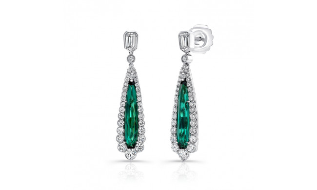 Uneek Pear Shaped Indicolite Tourmaline Earrings - ER003INTOURU