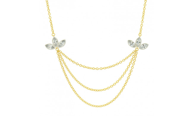 Freida Rothman Fleur Bloom Layered Necklace - FBPYZN21-16E