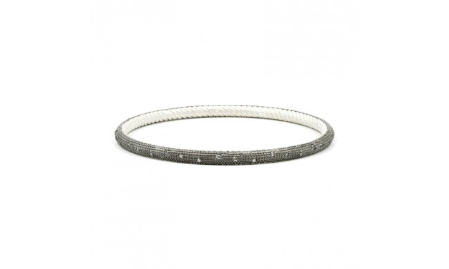 Freida Rothman Contemporary Deco Pave Bangle - PRZB080140B