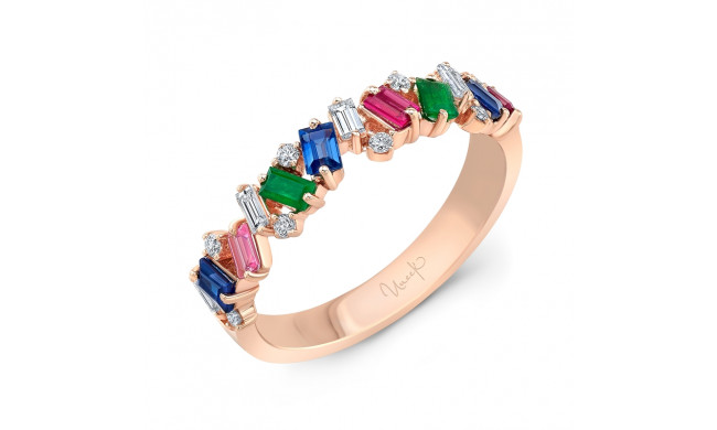 Uneek Emerald, Ruby and Blue Sapphire Diamond Fashion Ring - LVB0328RWF