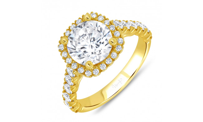 Uneek Timeless Round Diamond Engagement Ring - R615RB-200