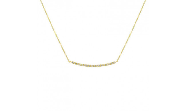 Meira T 14k Yellow Gold Bar Necklace