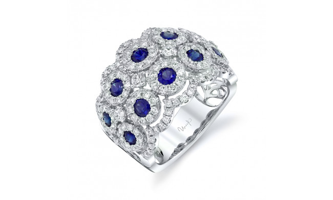 Uneek Blue Sapphire Diamond Fashion Ring - LVBRI701S