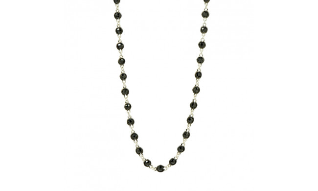Freida Rothman Industria Finish Bezel Stone Necklace - PR070249B-BK-16E