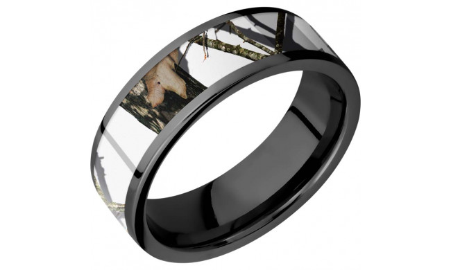 Lashbrook Black Cobalt chrome 7mm Men's Wedding Band - Z7F15_MOCWINTER+POLISH