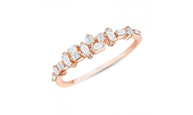 Uneek Diamond Ring with Baguette and Princess Diamonds - LVBAD271R