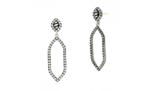 Freida Rothman Industrial Pave Earring - IFPKZE82-14K