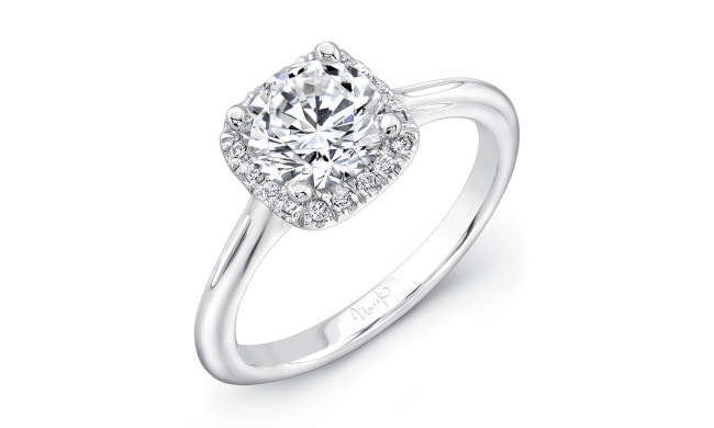 Uneek Cushion Cut Diamond Engagement Ring - URSMS08CU-6.5RD