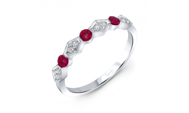 Uneek Ruby and Diamond Fashion Ring - LVBCX143R