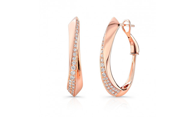 Uneek Hoop Diamond Earrings - LVEW437R
