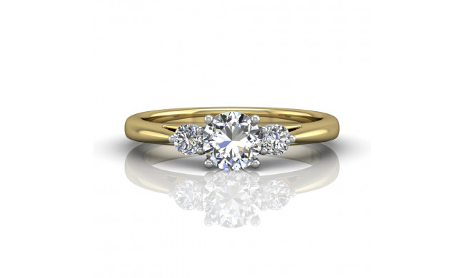 Martin Flyer Two Tone 18k Gold FlyerFit Engagement Ring