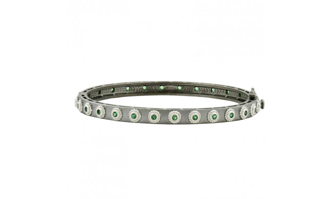 Freida Rothman Studded Eternity Hinge Bangle - PRB0800B-DGR-HG-1