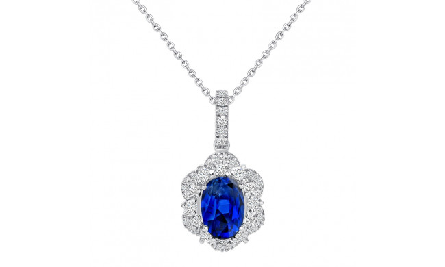 Uneek Blue Sapphire Diamond Pendant - LVNMT1981S