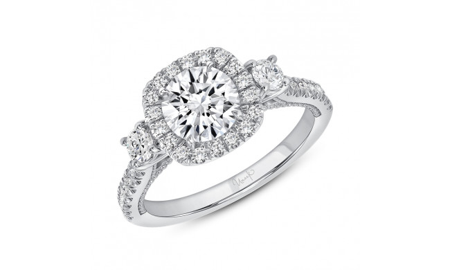 Uneek Us Collection Round Diamond Engagement Ring - SWUS308CU-6.5RD