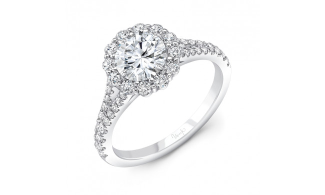 Uneek Round Timeless Diamond Engagement Ring - R013U