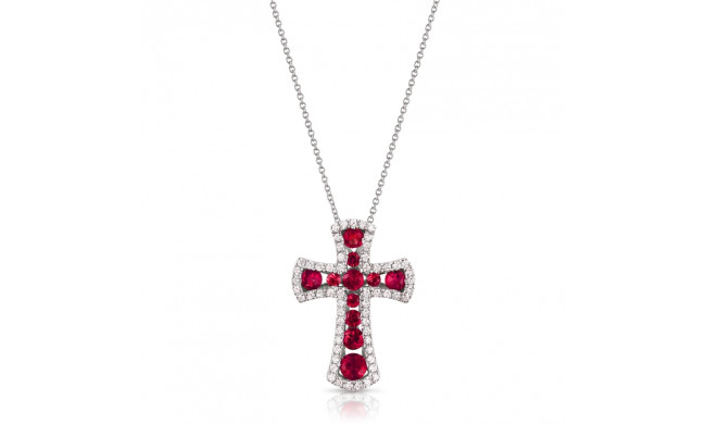 Uneek Ruby Diamond Pendant - LVNMI0045R