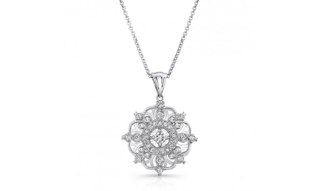 Uneek Snowflake Diamond Pendant - NEK100