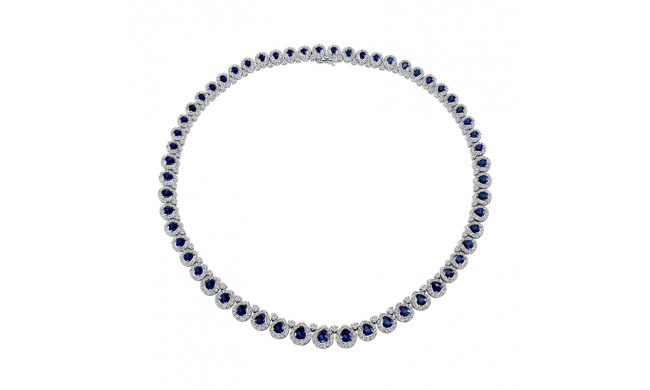 Uneek Sapphire Diamond Necklace - LVNR2316S