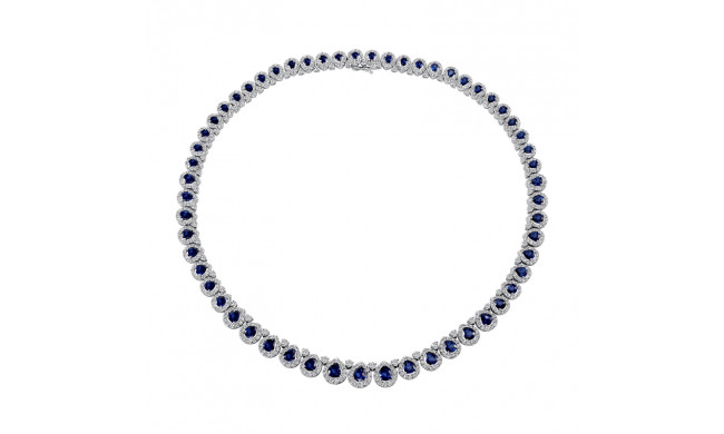 Uneek Sapphire Diamond Necklace - LVNR2316S