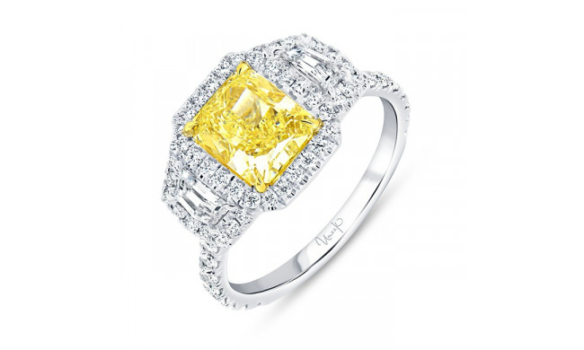 Uneek Natureal Halo Diamond Engagement Ring - R070RADFY