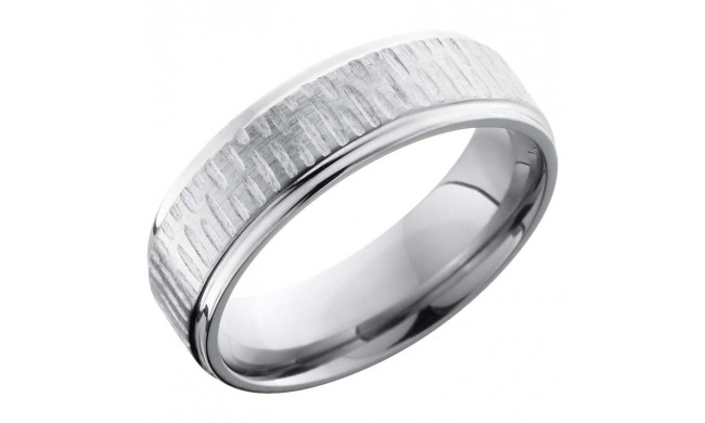 Lashbrook Titanium 7mm Men's Wedding Band - 7FGE+DISC2_SATIN_POLISH