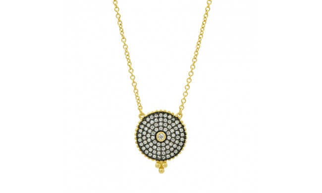 Freida Rothman Round Temporal Necklace - YRZ070432B-16E