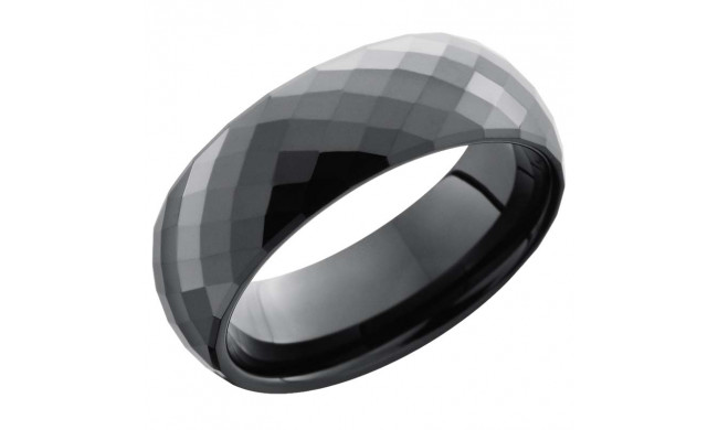 Lashbrook Black Tungsten Men's Wedding Band - CRDD006+POLISH