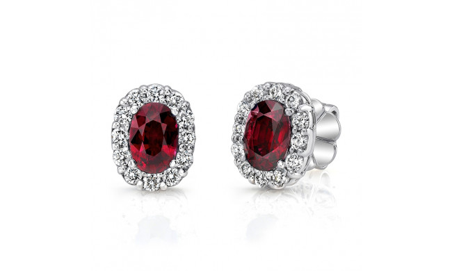 Uneek Ruby Diamond Earrings - LVEMT1714R
