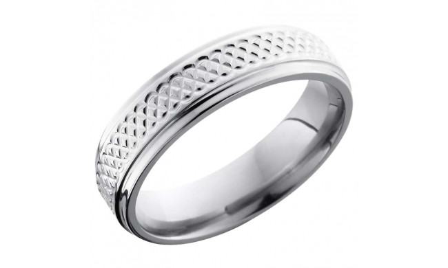 Lashbrook Titanium 6mm Men's Wedding Band - 6FGETIGHTWEAVE+POLISH