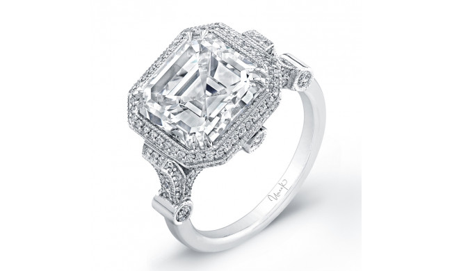 Uneek Estate-Inspired 5-Carat Asscher Diamond Engagement Ring - LVS518