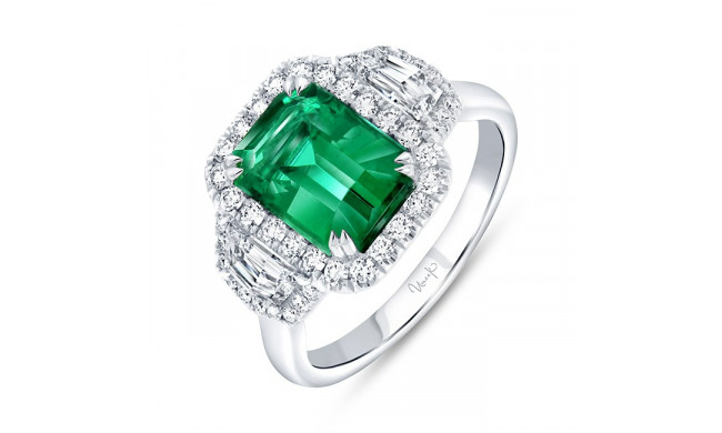 Uneek Precious Green Emerald Engagement - R052CUBSU