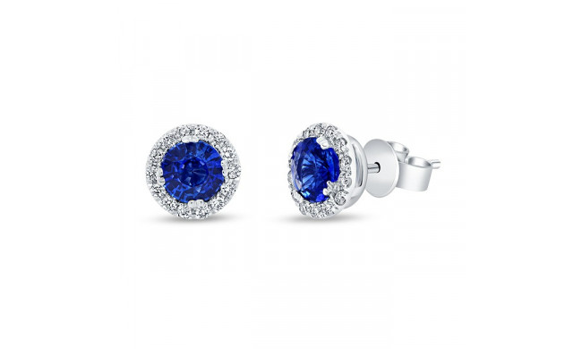 Uneek Silhouette Round Diamond Earrings - LVE924BS-5.0RD