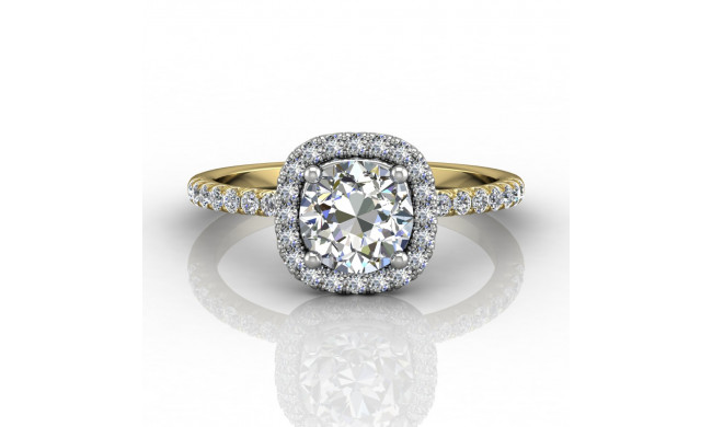 Martin Flyer Two Tone 18k Gold FlyerFit Engagement Ring