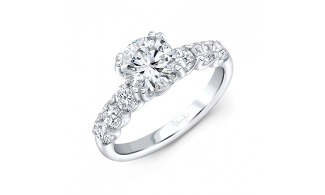 Uneek Round Diamond Engagement Ring - R2000U