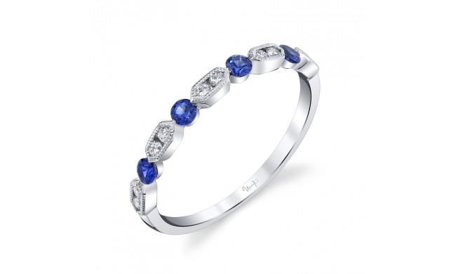 Uneek Blue Sapphire Diamond Fashion Ring - LVBMI2063S