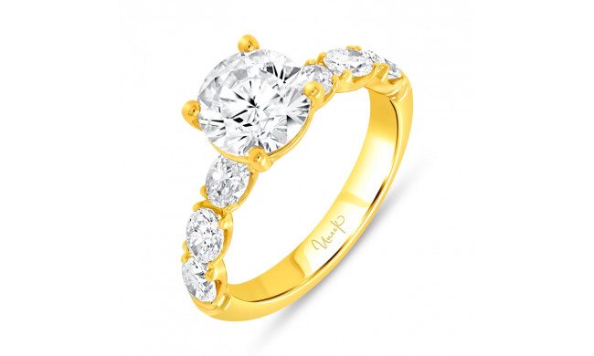 Uneek Timeless Round Diamond Engagement Ring - R610RB-200