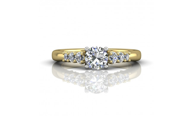 Martin Flyer Two Tone 18k Gold FlyerFit Engagement Ring
