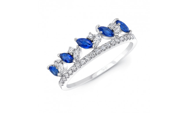 Uneek Blue Sapphire Diamond Band - R88701BSCB