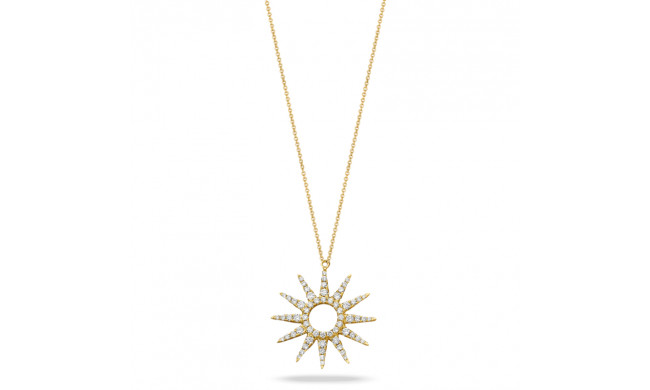 Doves Celestia 18k Yellow Gold Diamond Necklace - N8965-1