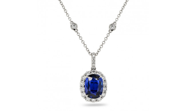 Uneek Oval Blue Sapphire Pendant - LVPRI8318S